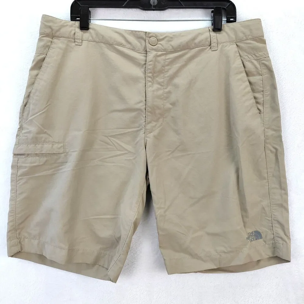 The North Face Horizon 2.0 Cargo Shorts Mens 38 Khaki Nylon Ripstop Outdoor Hike
